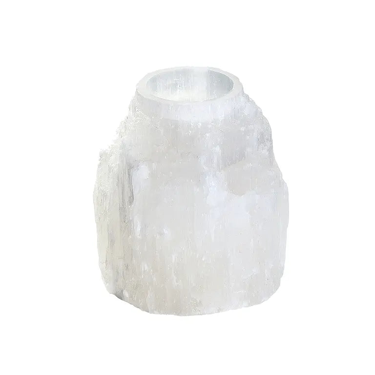 Teelichthalter, Selenit Stufe