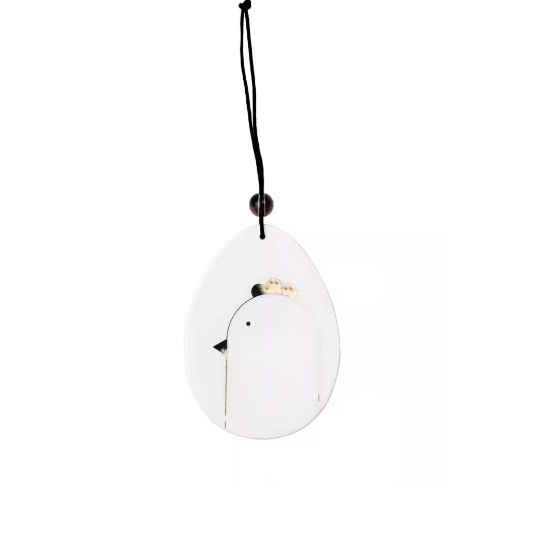 Porzellananhänger "Huhn"