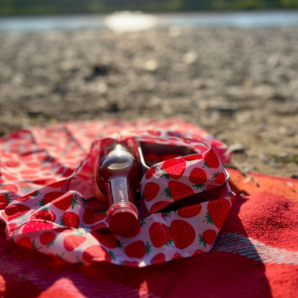 Faltbare Tasche Erdbeere