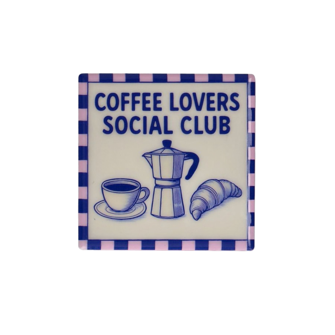 Untersetzer "Coffe lovers social club"
