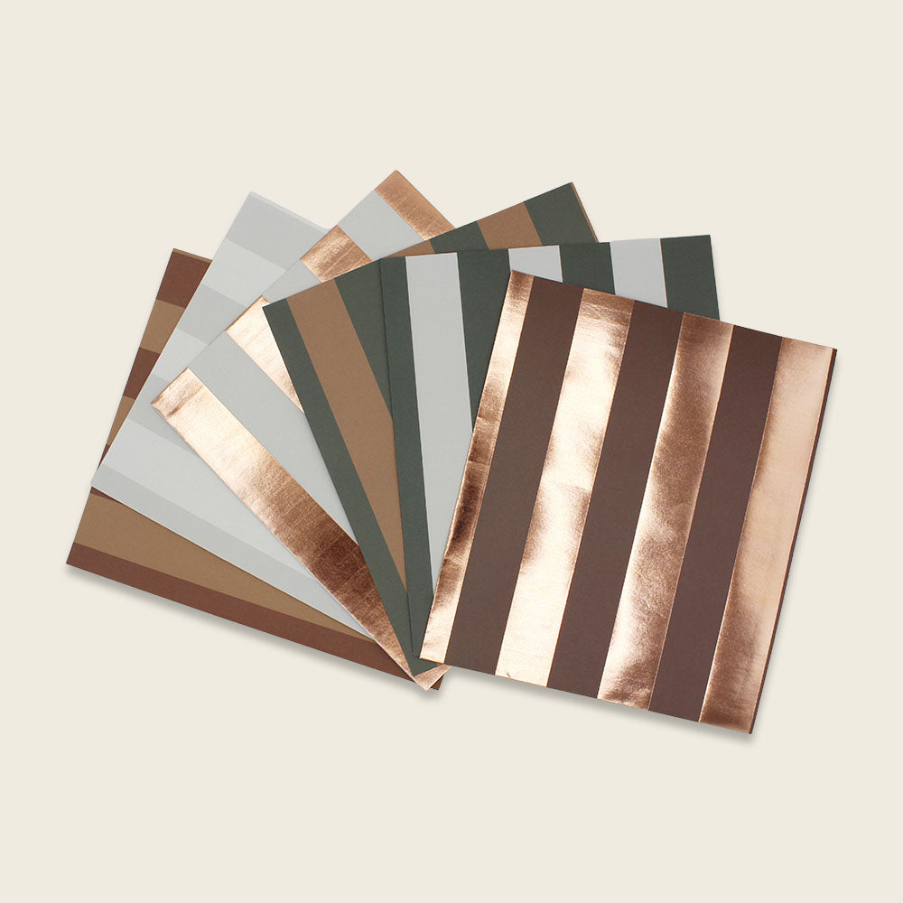 Geschenk- und Adventskalendertüten weiss / kupfer / braun