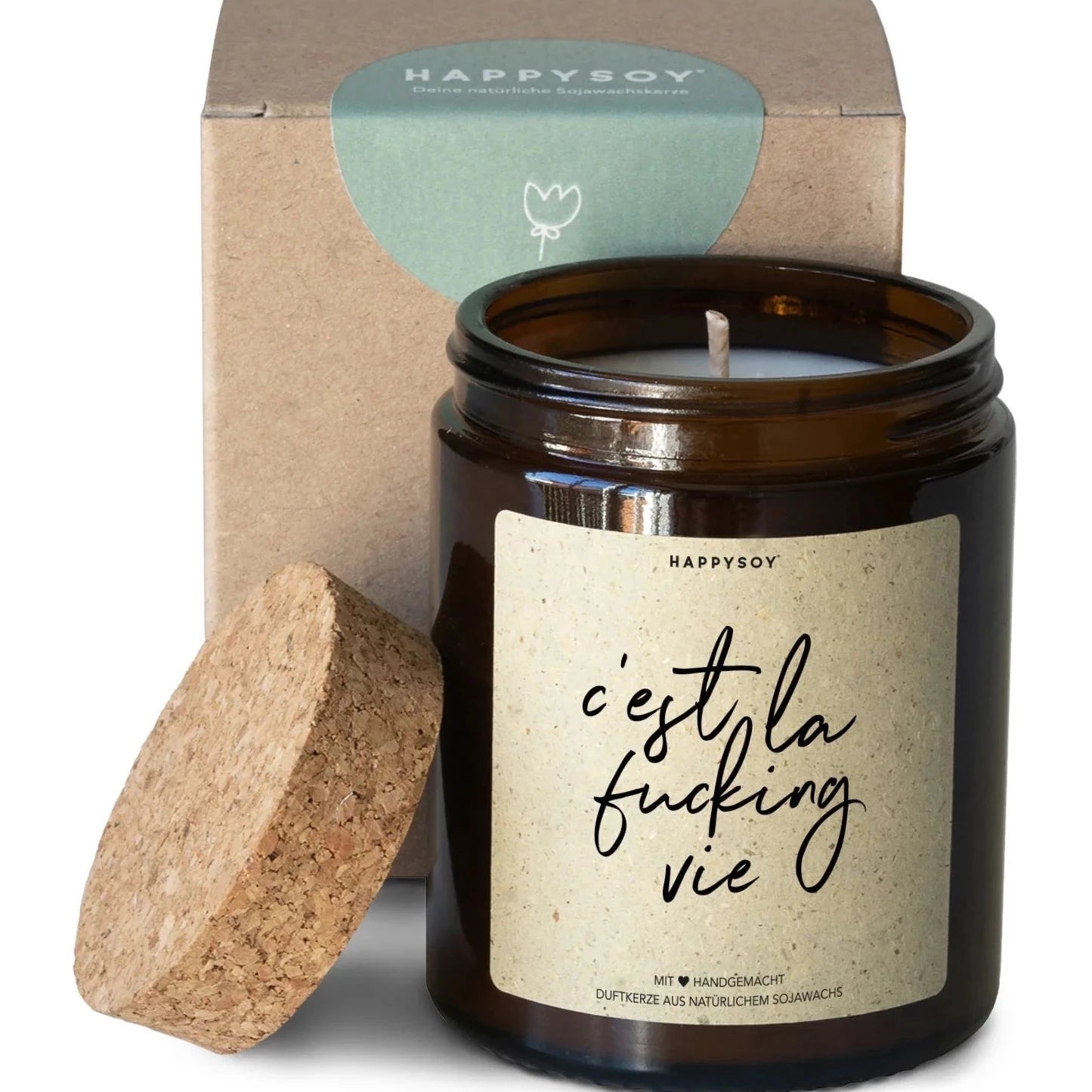 happysoy Kerze No. 2 "c'est la f$cking vie."