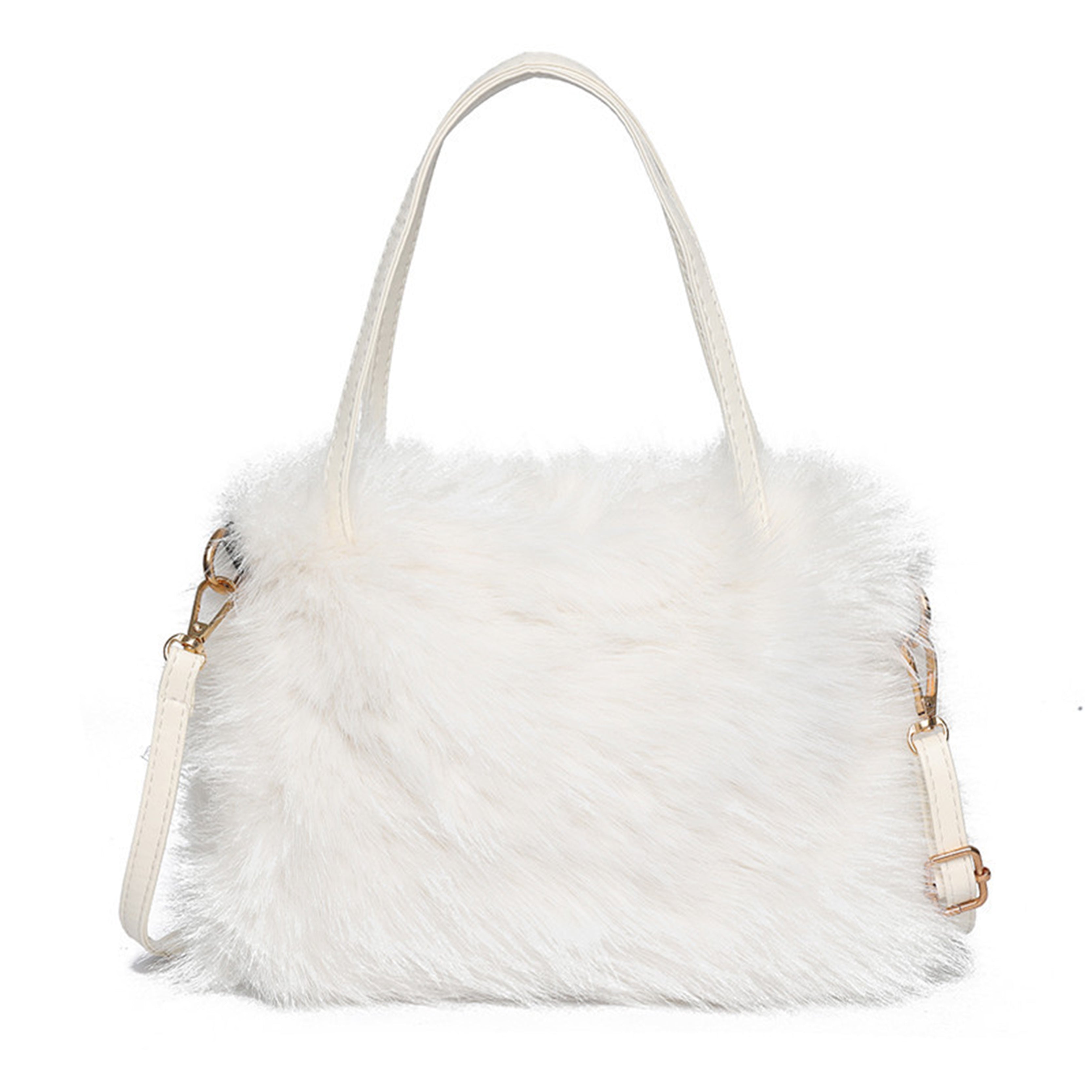 Elegante Plüschtasche, versch. Farben