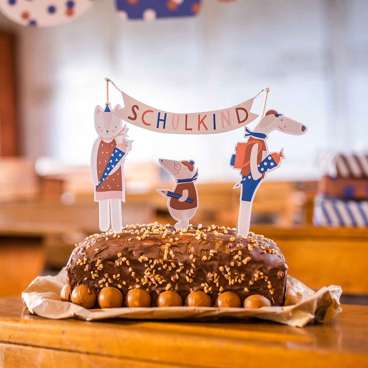 Cake Topper Schulkind