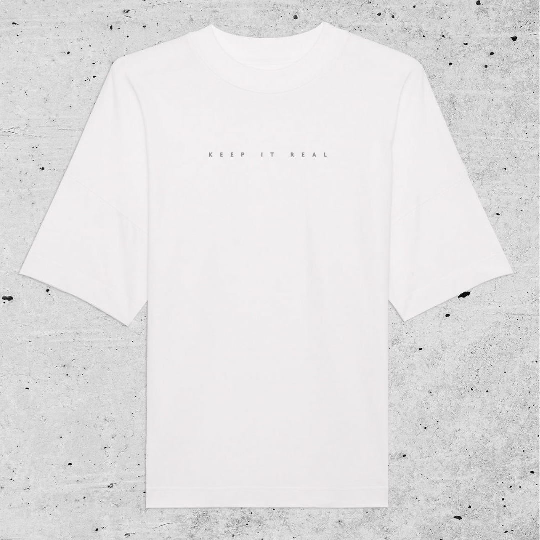 the good vibes KIDS - KEEP IT REAL SHIRT WHITE