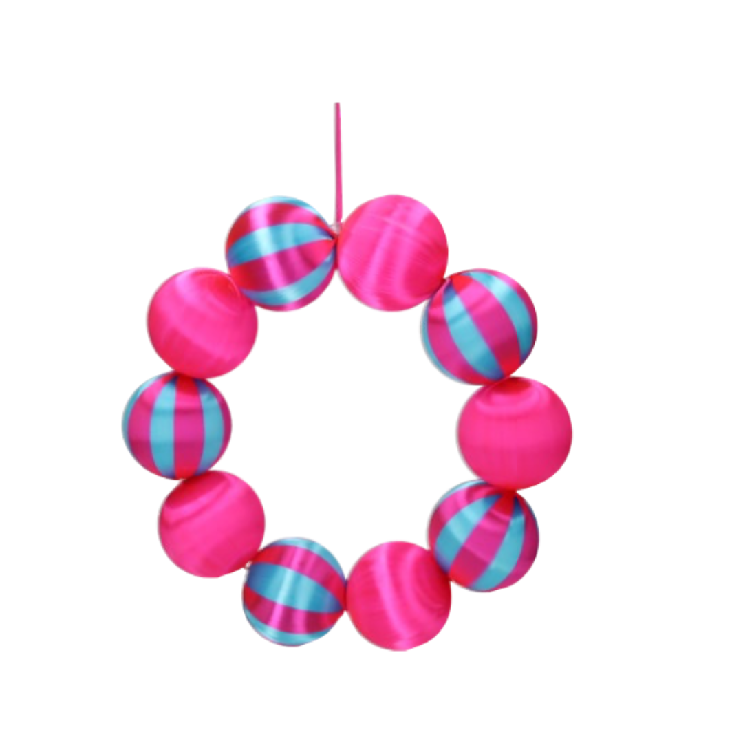 Kugelkranz Neon, Pink/Blau