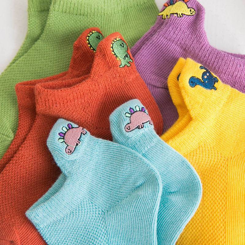 Bunte Dino Socken für KInder