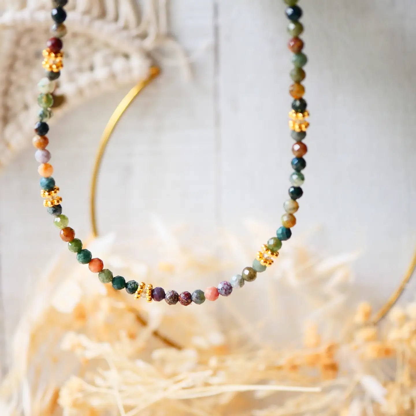 Halskette aus indischem Achat