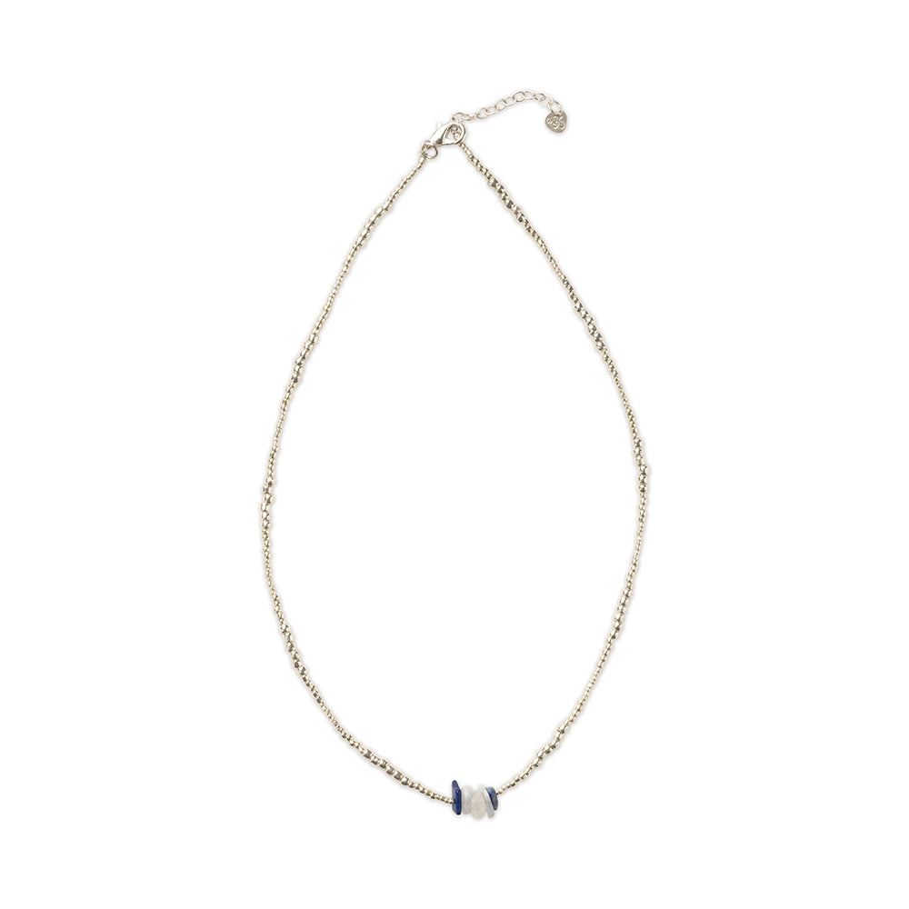 Haven Mondstein/Lapislazuli Halskette