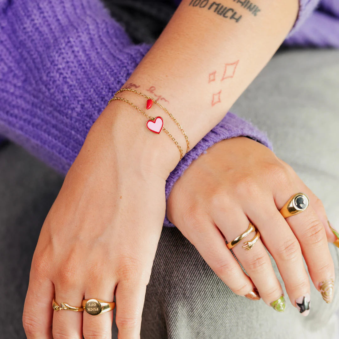 Set Friends Forever Bracelet Gold / SIlber