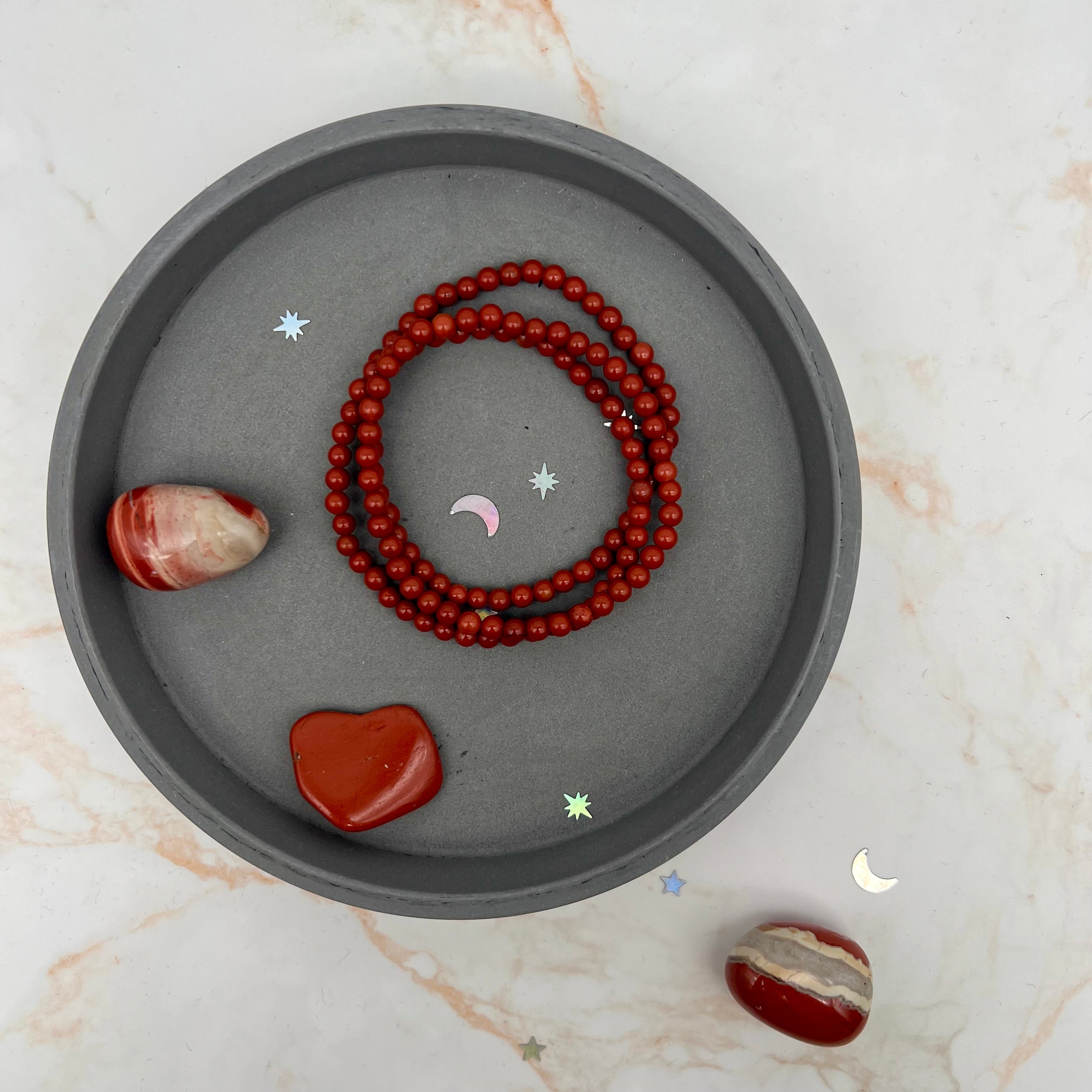 Roter Jaspis, Armband