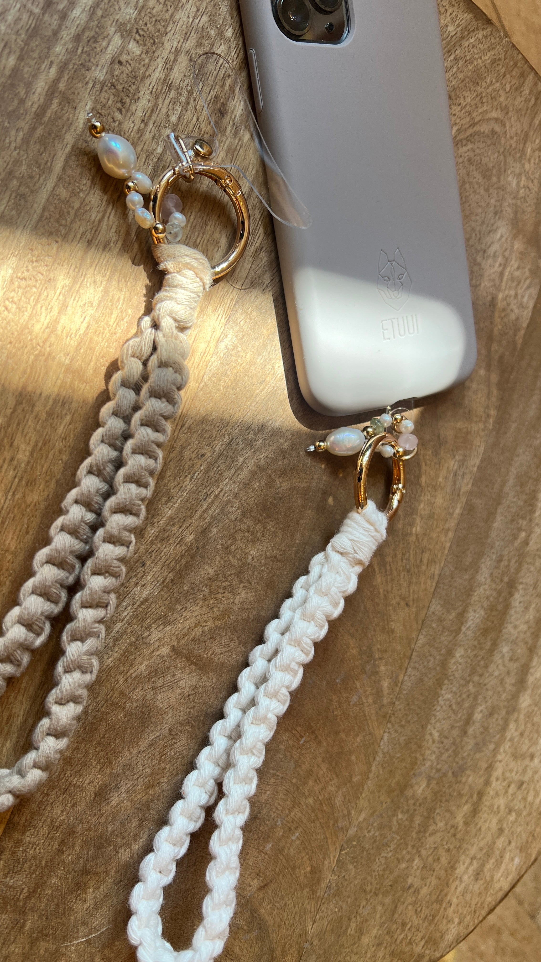 Universal Handykette mit Edelsteinen
