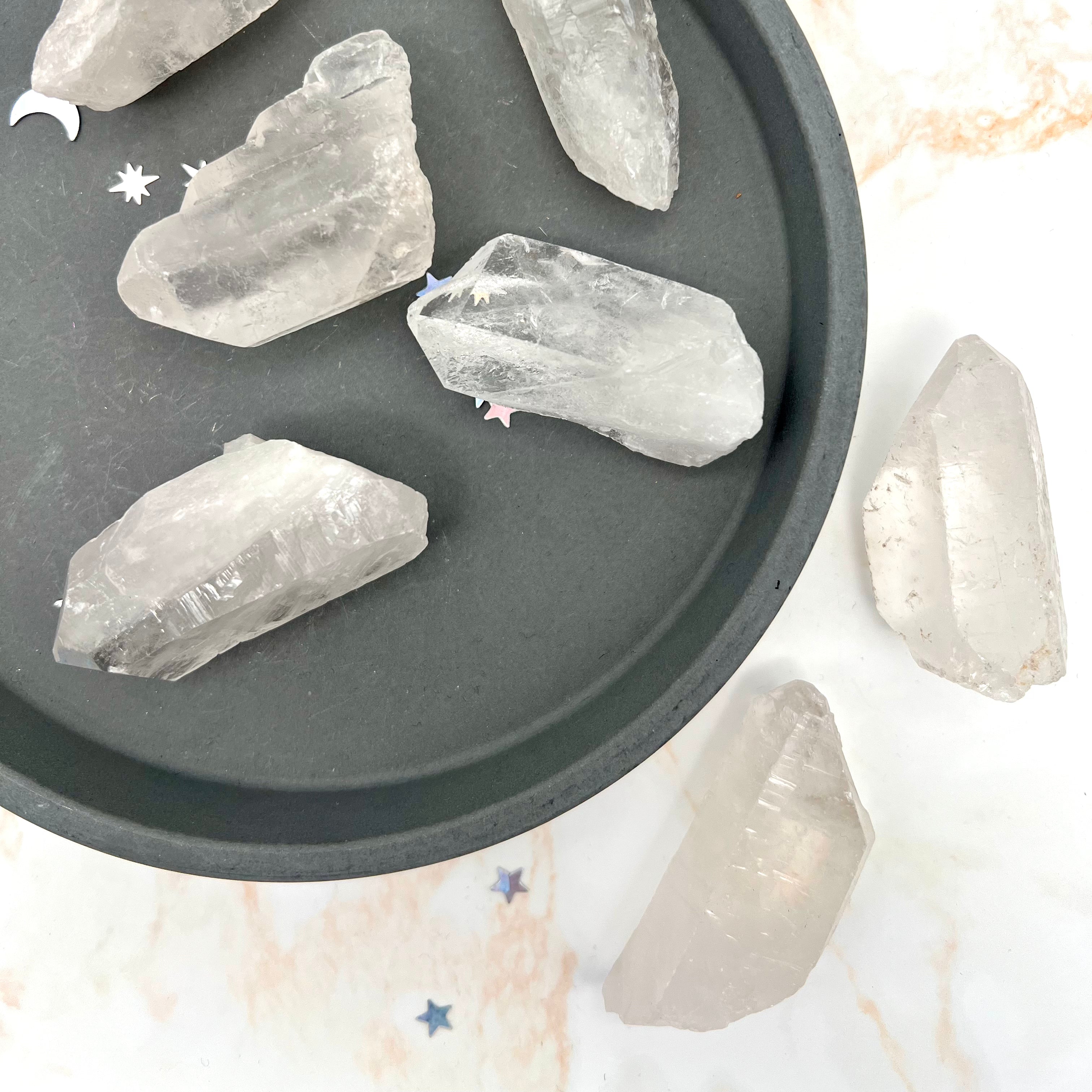 Bergkristall Spitzen