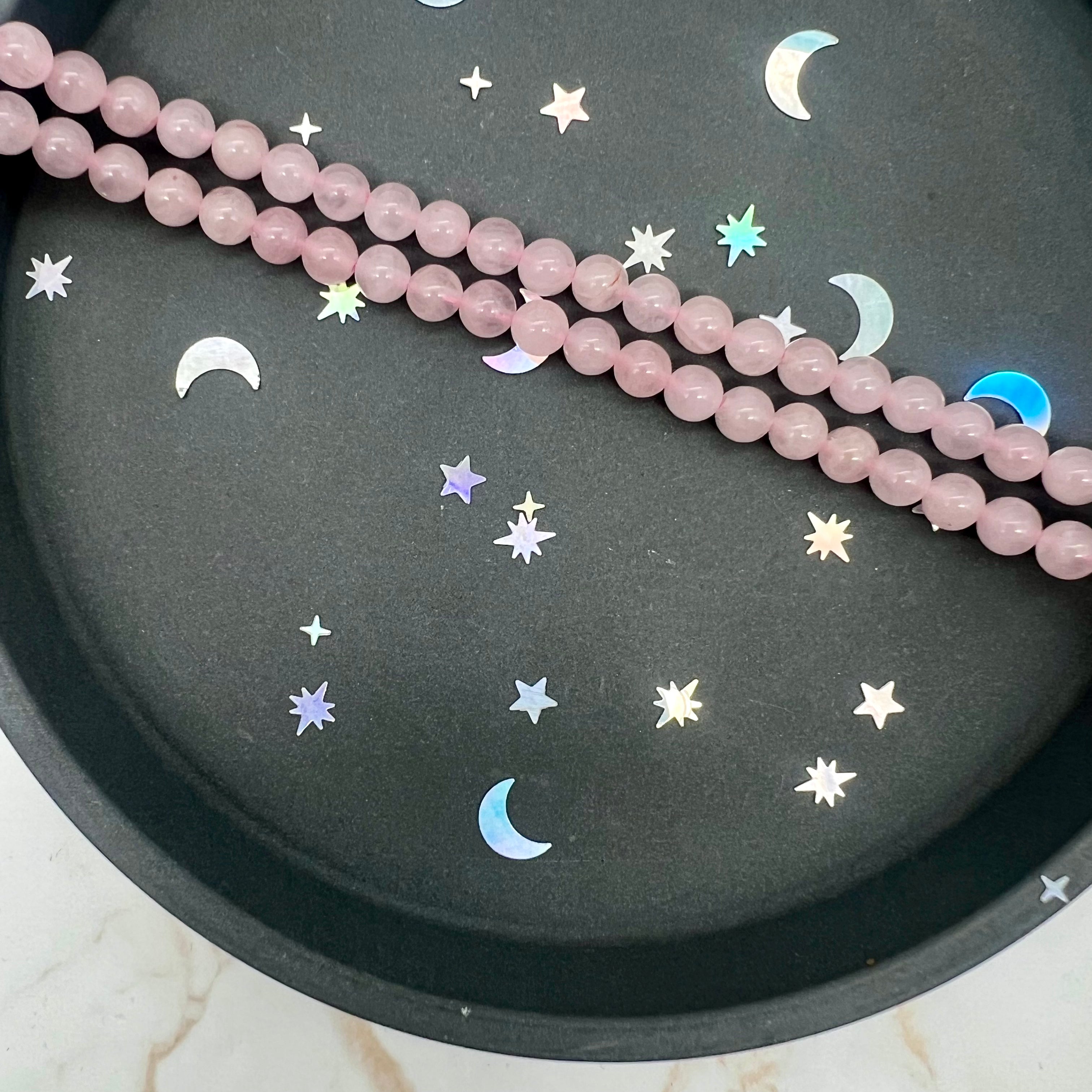 Rosenquarz Perlen 6 mm