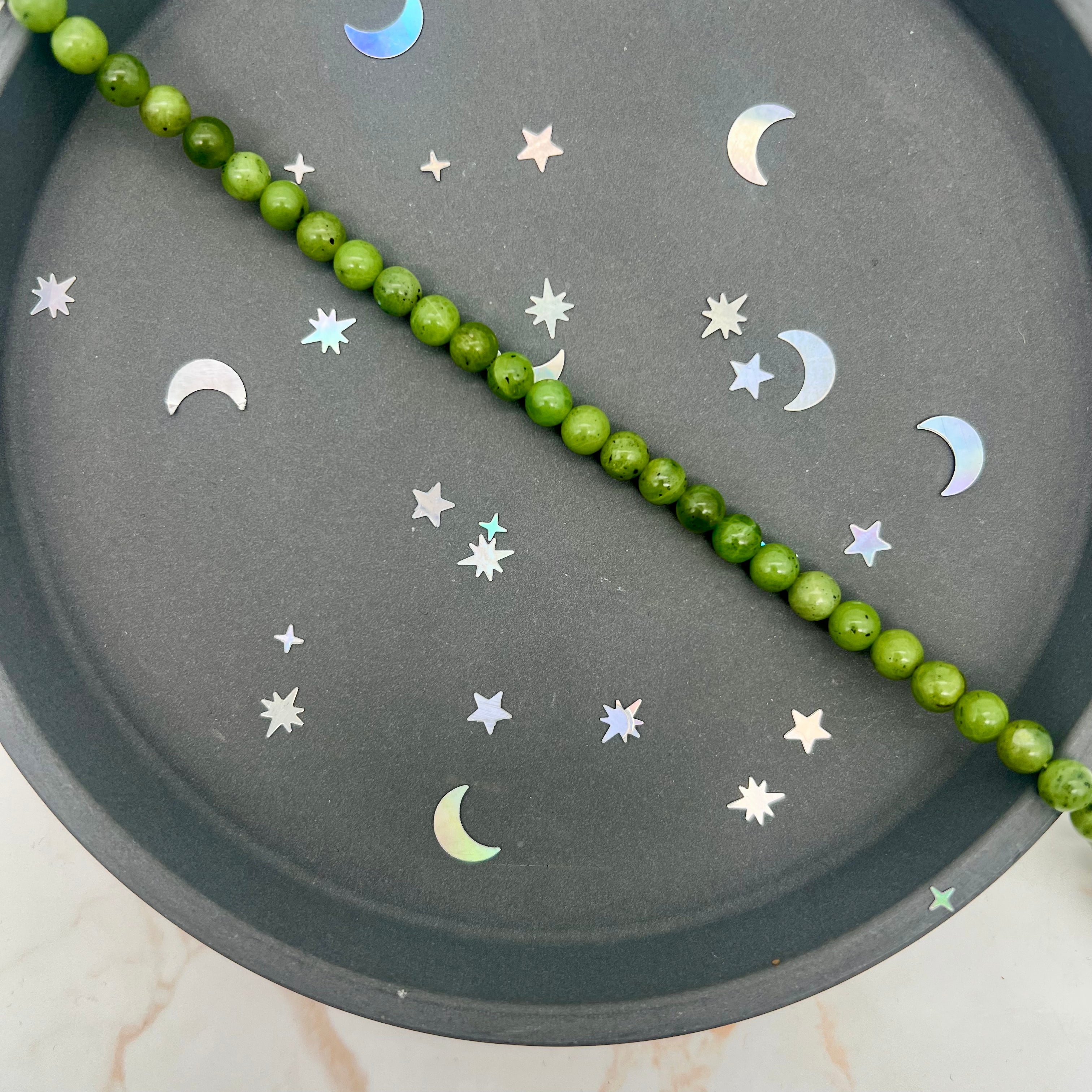 Serpentin Perlen 6 mm