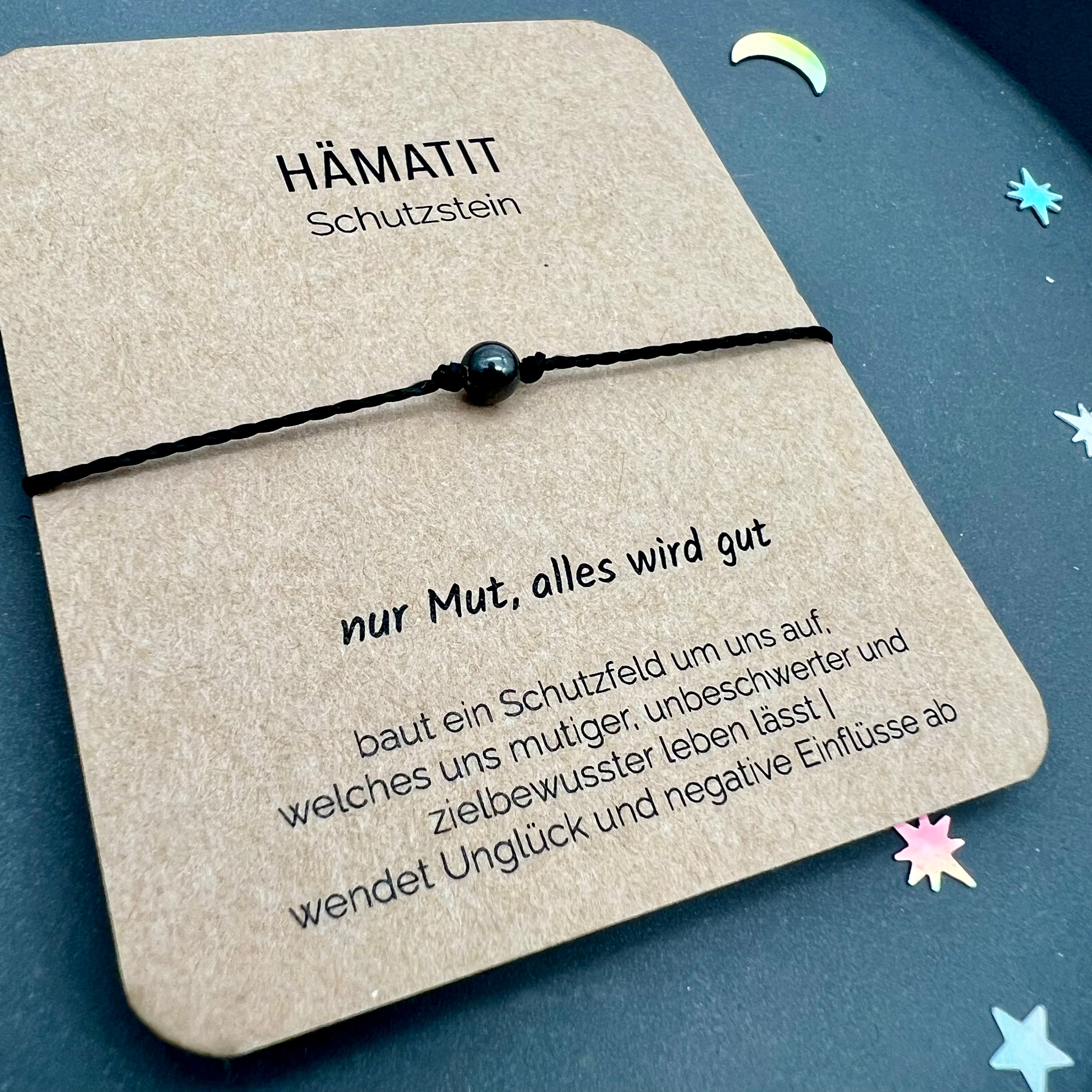 Edelsteinarmband Hämatit