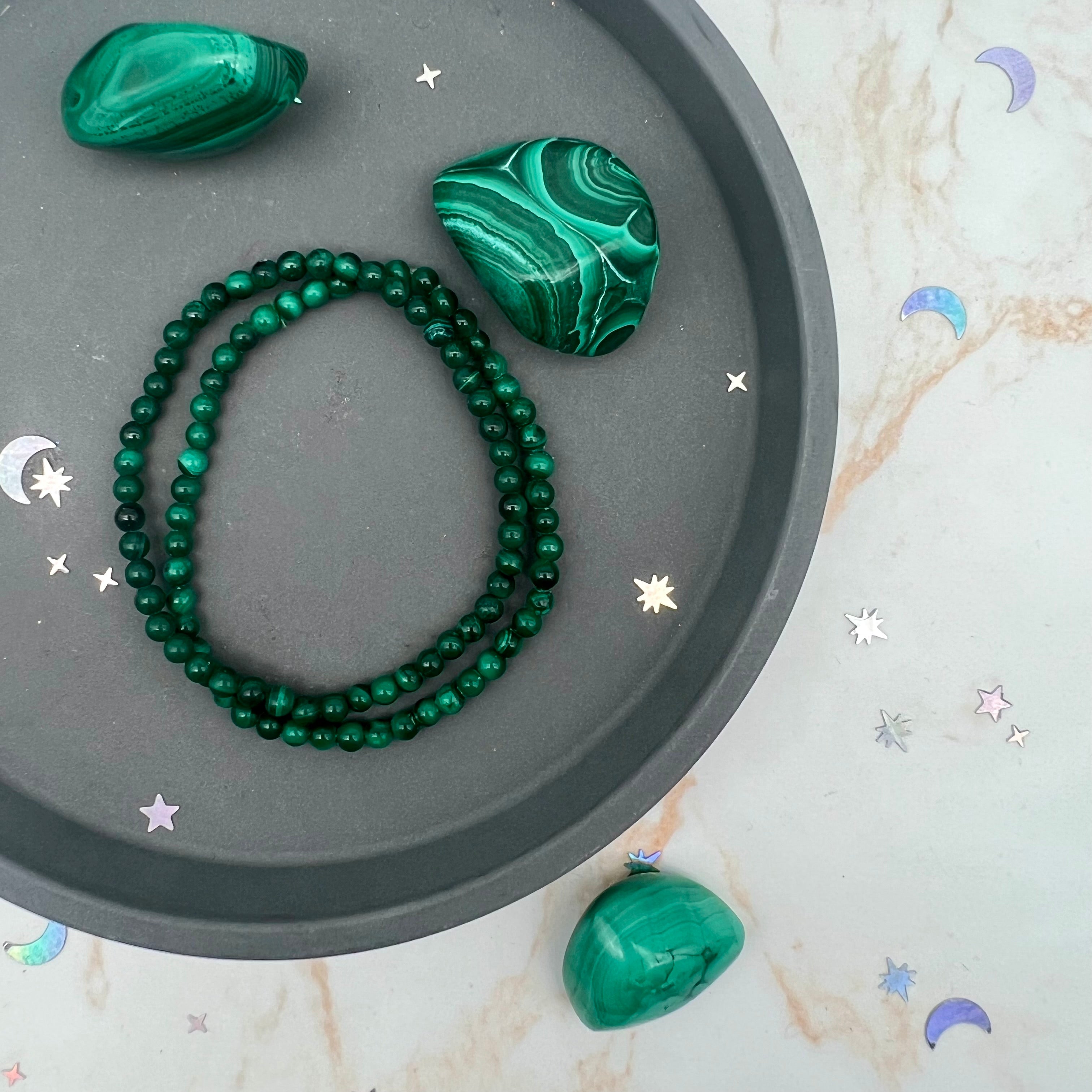 Edelsteinarmband Malachit