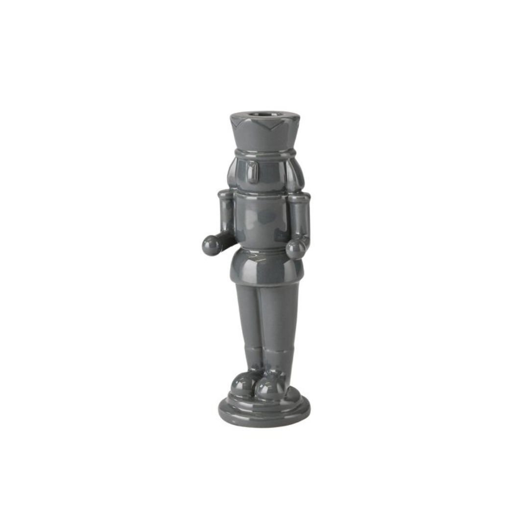 Kerzenhalter, Nussknacker grau, M