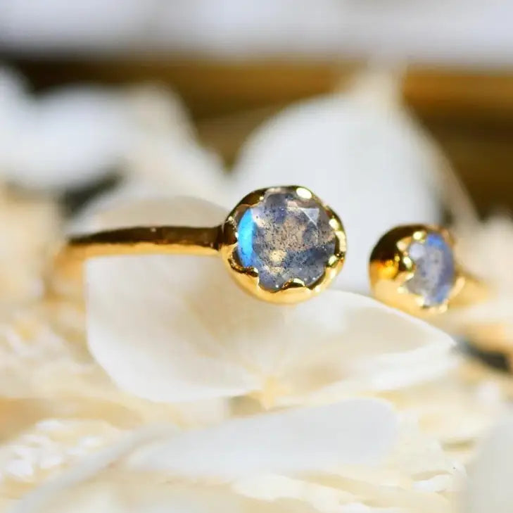 Verstellbarer Ring, Labradorit