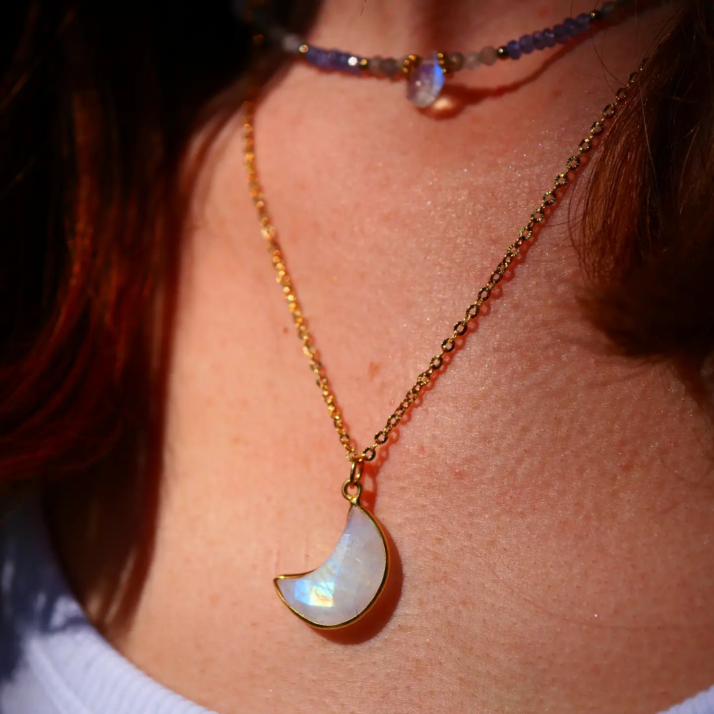 Halskette, Moon Mondstein