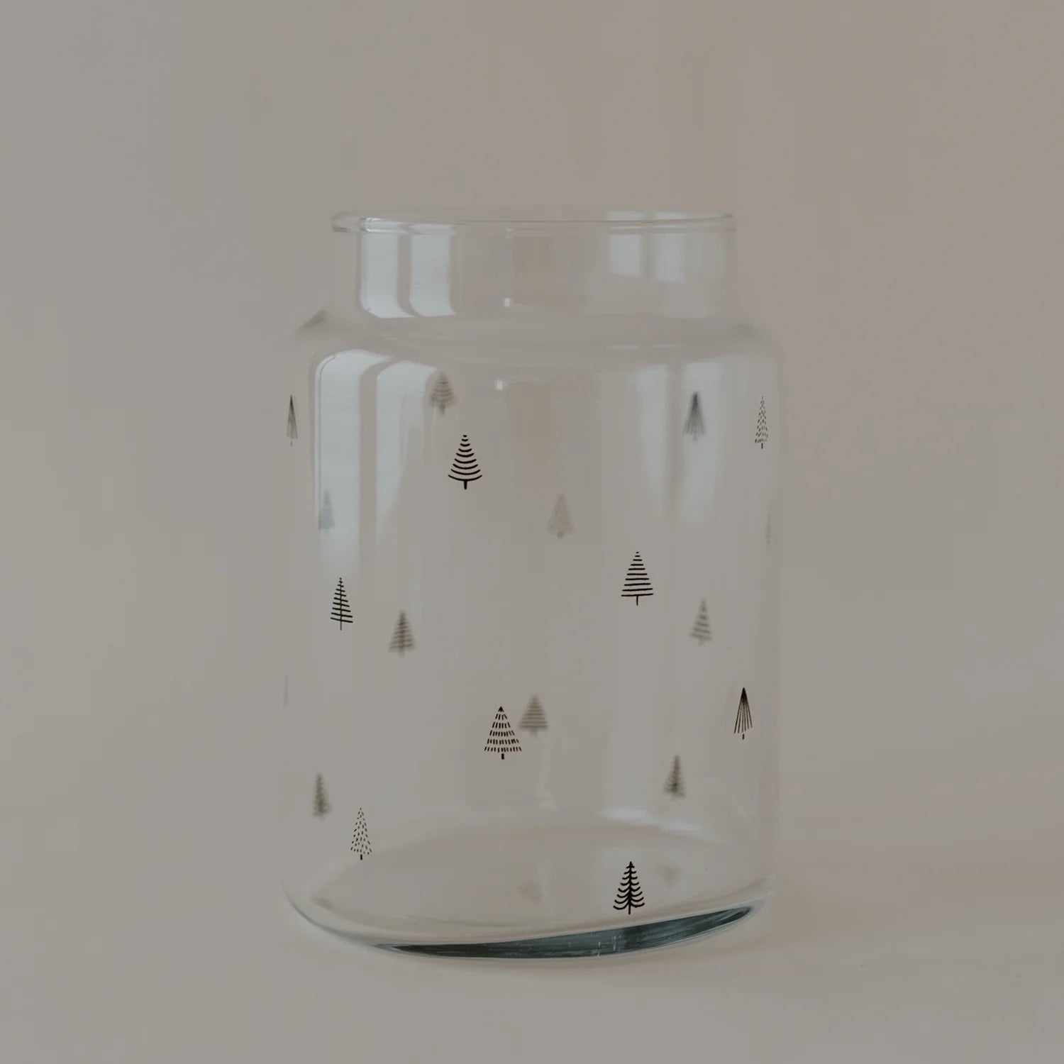 Vase aus Glas, Tanne