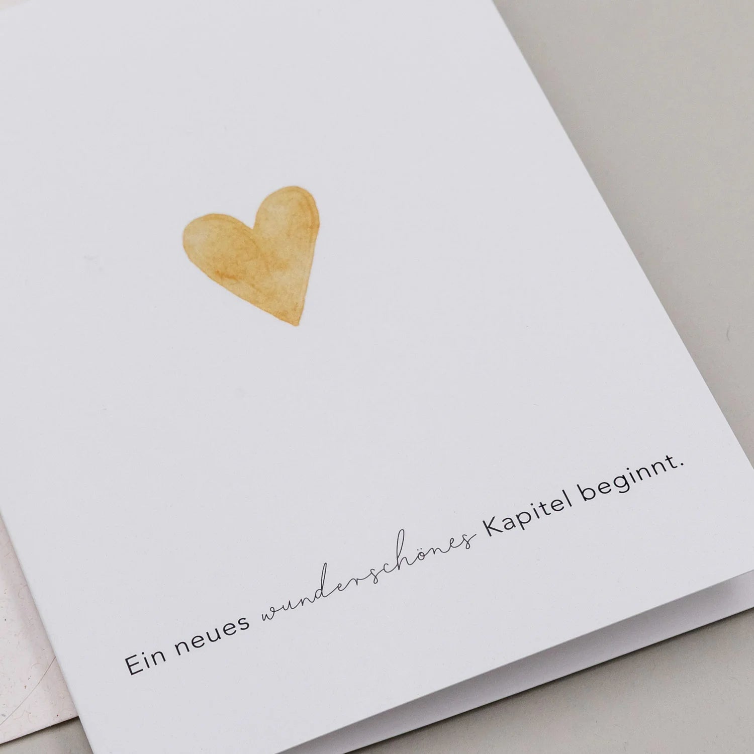 Klappkarte "neues Kapitel"