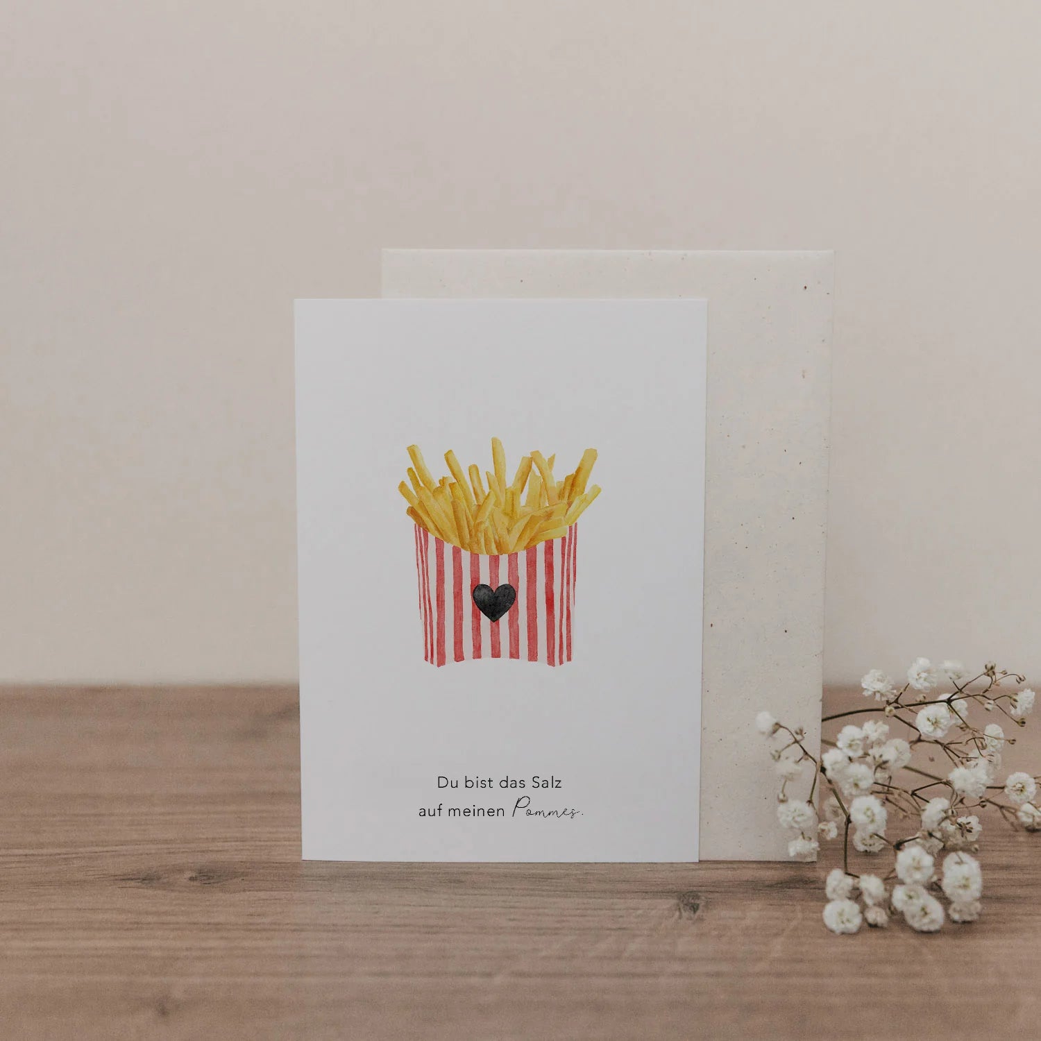 Klappkarte "Pommes"