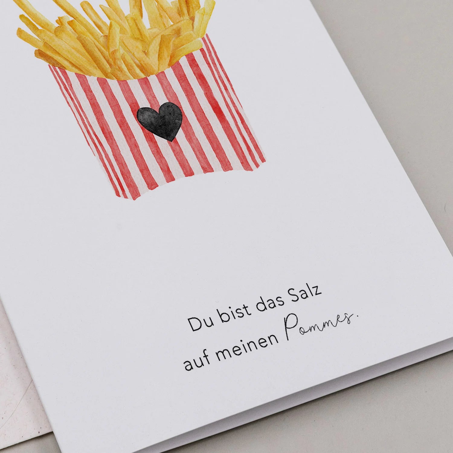Klappkarte "Pommes"