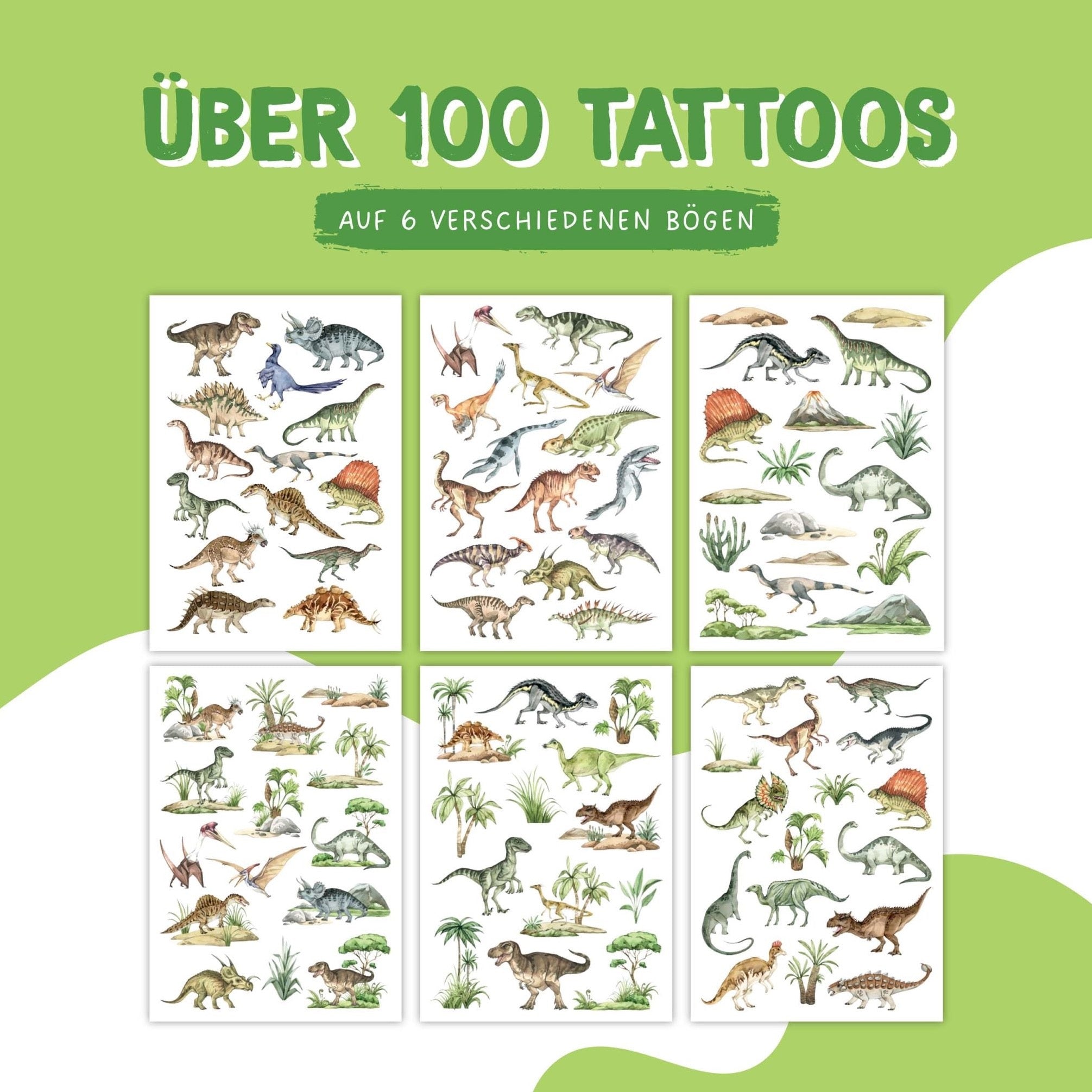 Kindertattoos Dinosaurier