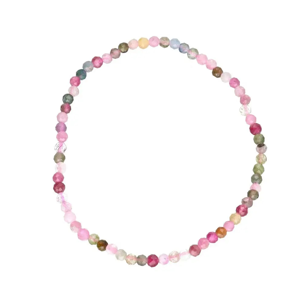 Edelsteinarmband Turmalin bunt facettiert