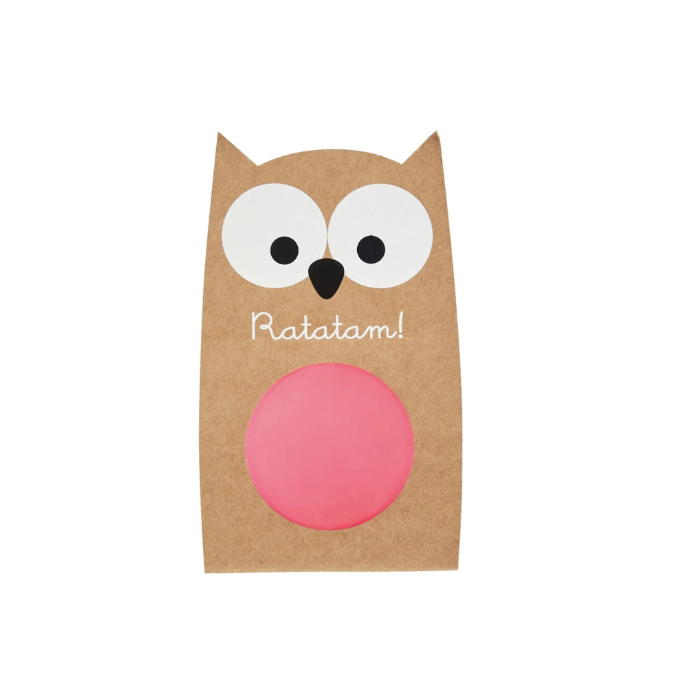 Eulenball - Flummi Pink