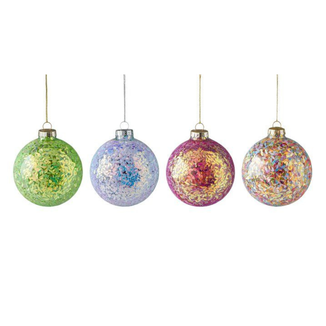 Kugeln mit Glitter