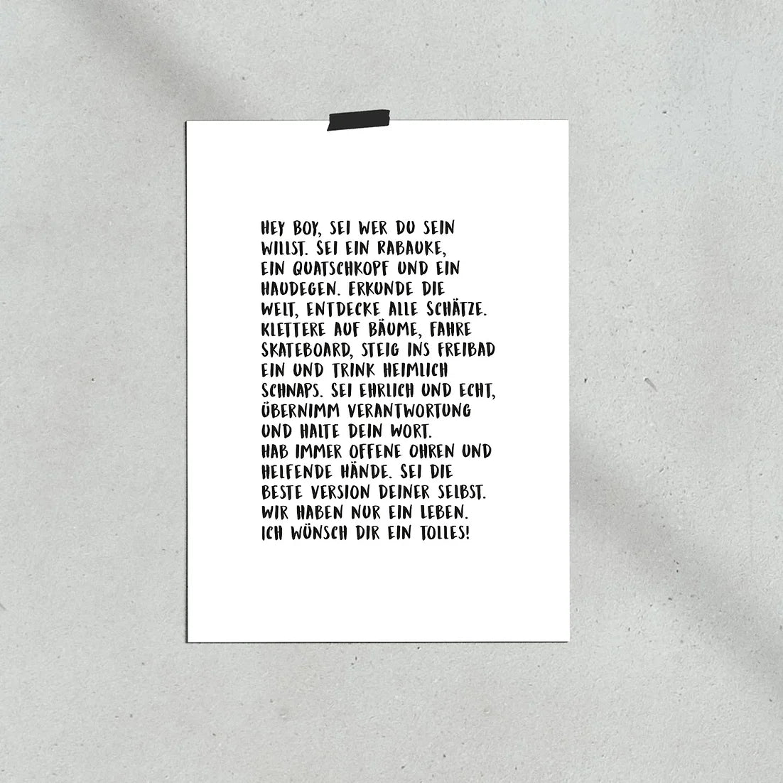 A4 Poster "Hey Boy"