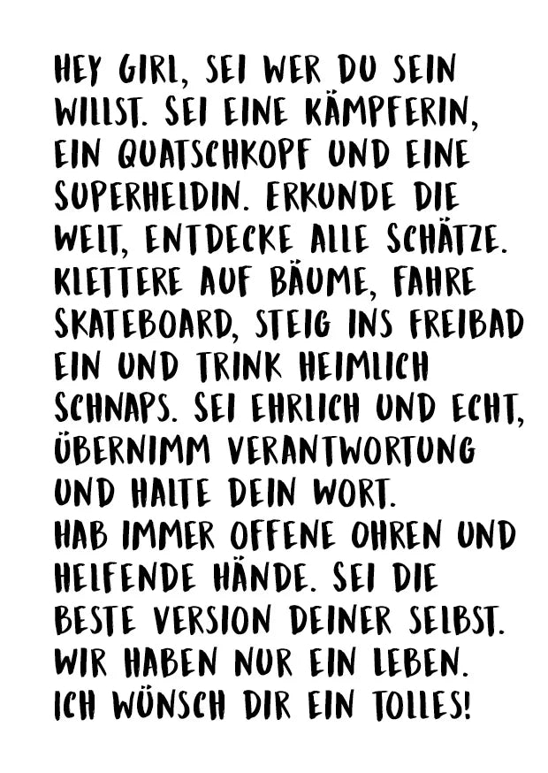 A4 Poster "Hey Girl"