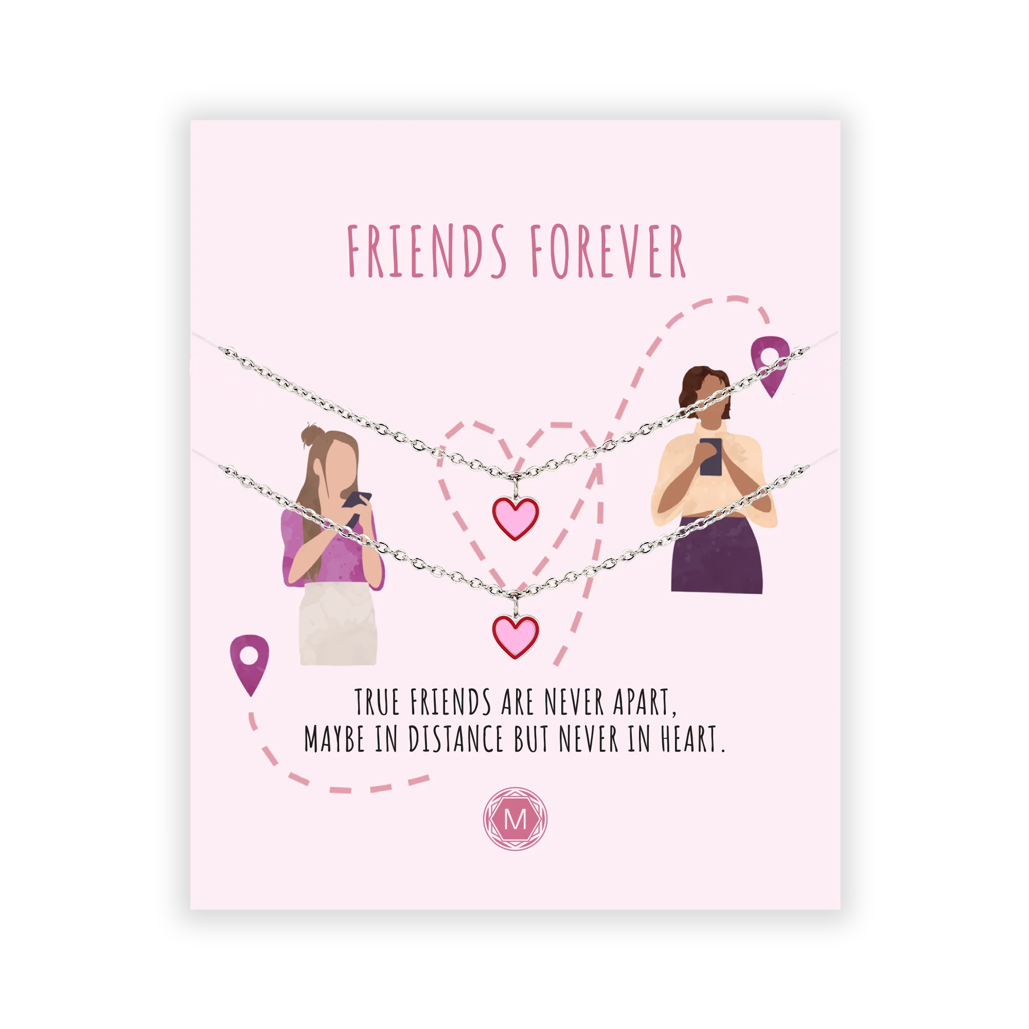 Set Friends Forever Bracelet Gold / SIlber