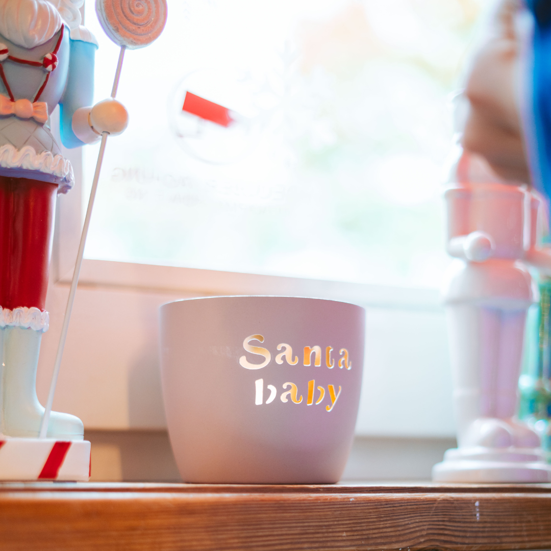 Windlicht Santa Baby