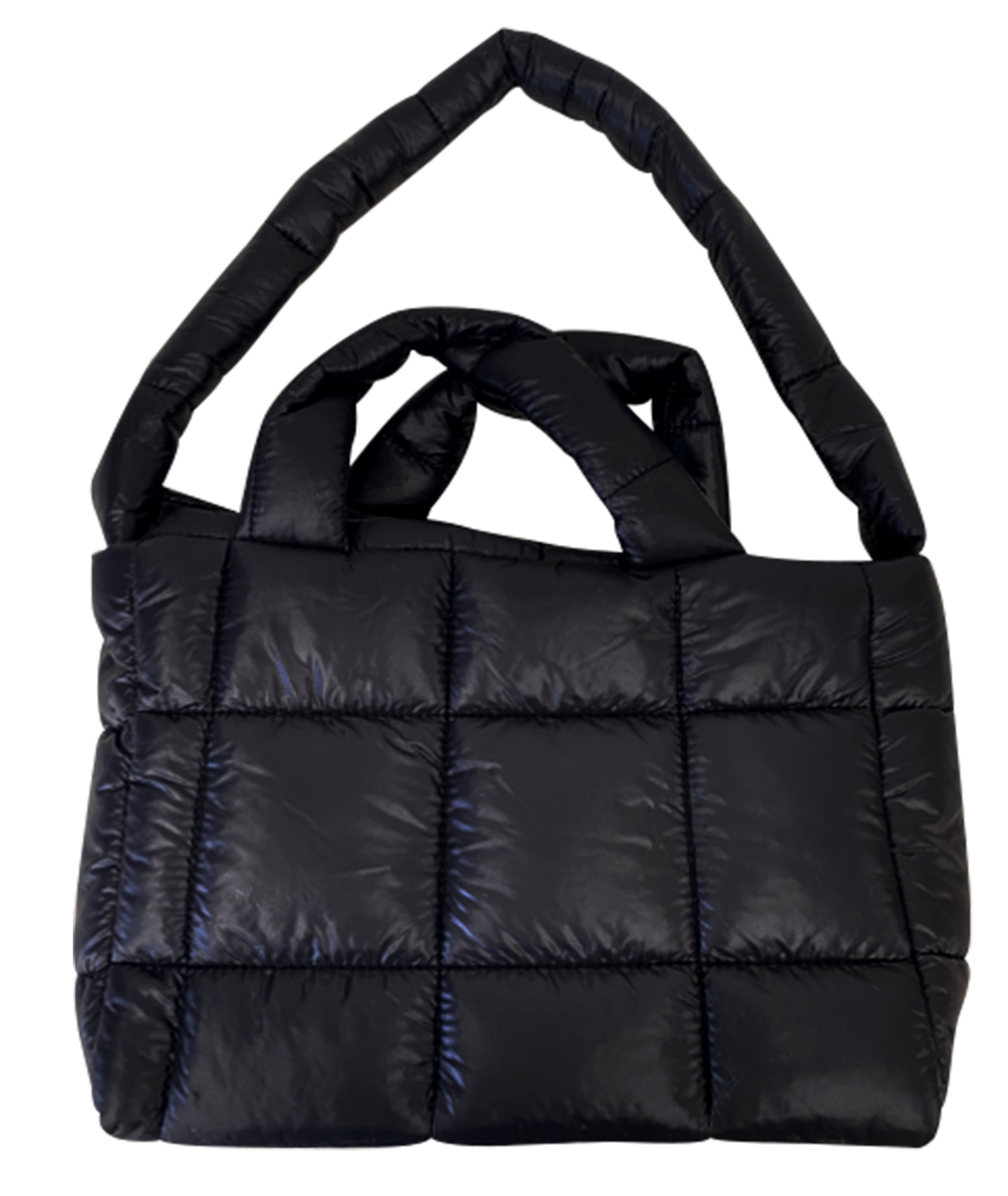 Elegante Puffer Bag, schwarz