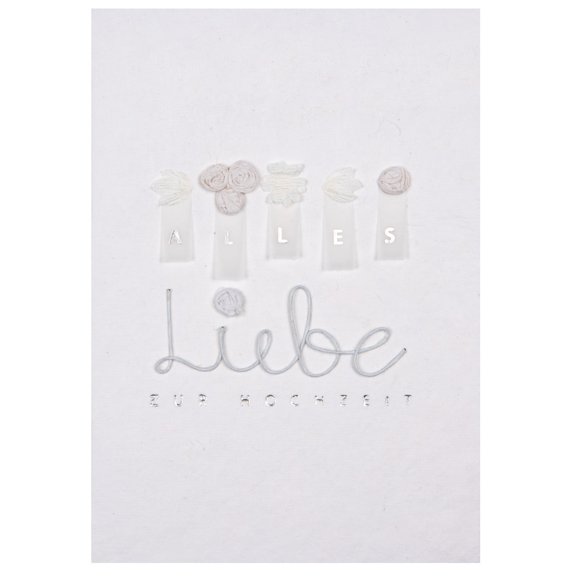 Karte "Alles Liebe zur Hochzeit"