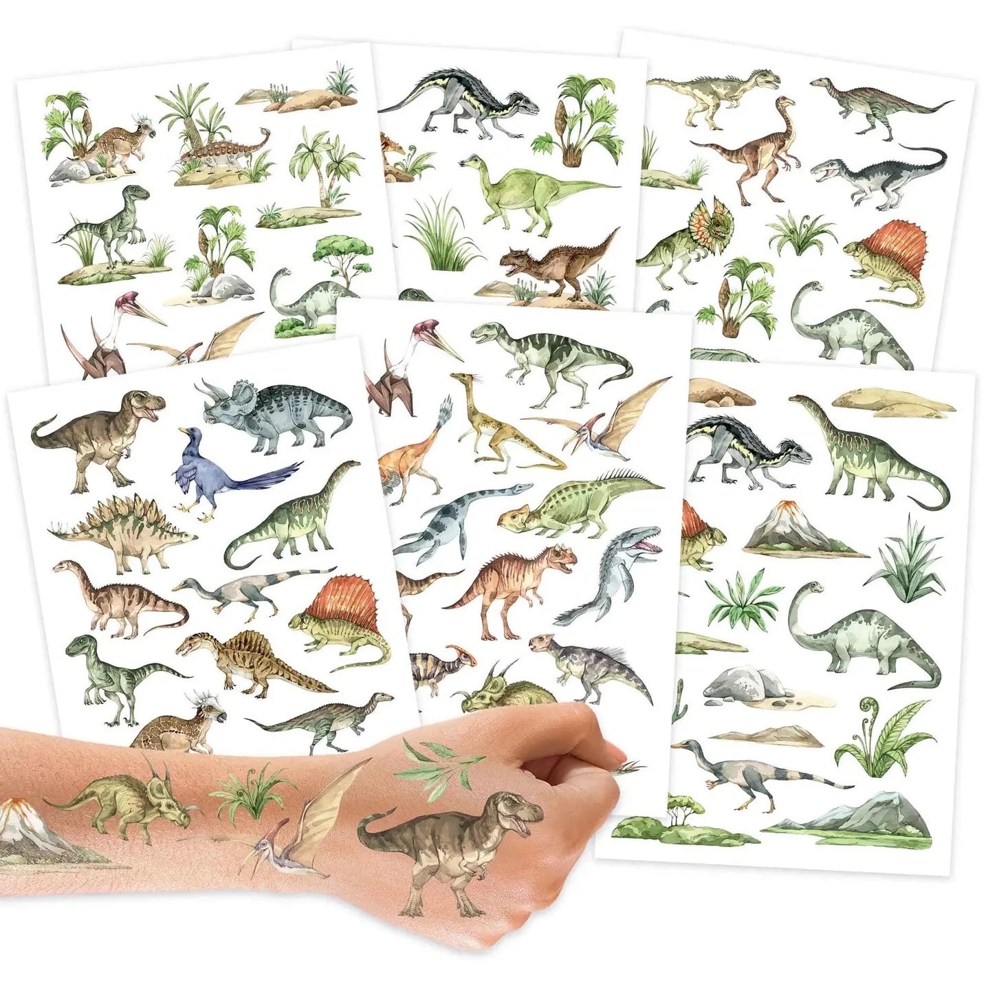 Kindertattoos Dinosaurier