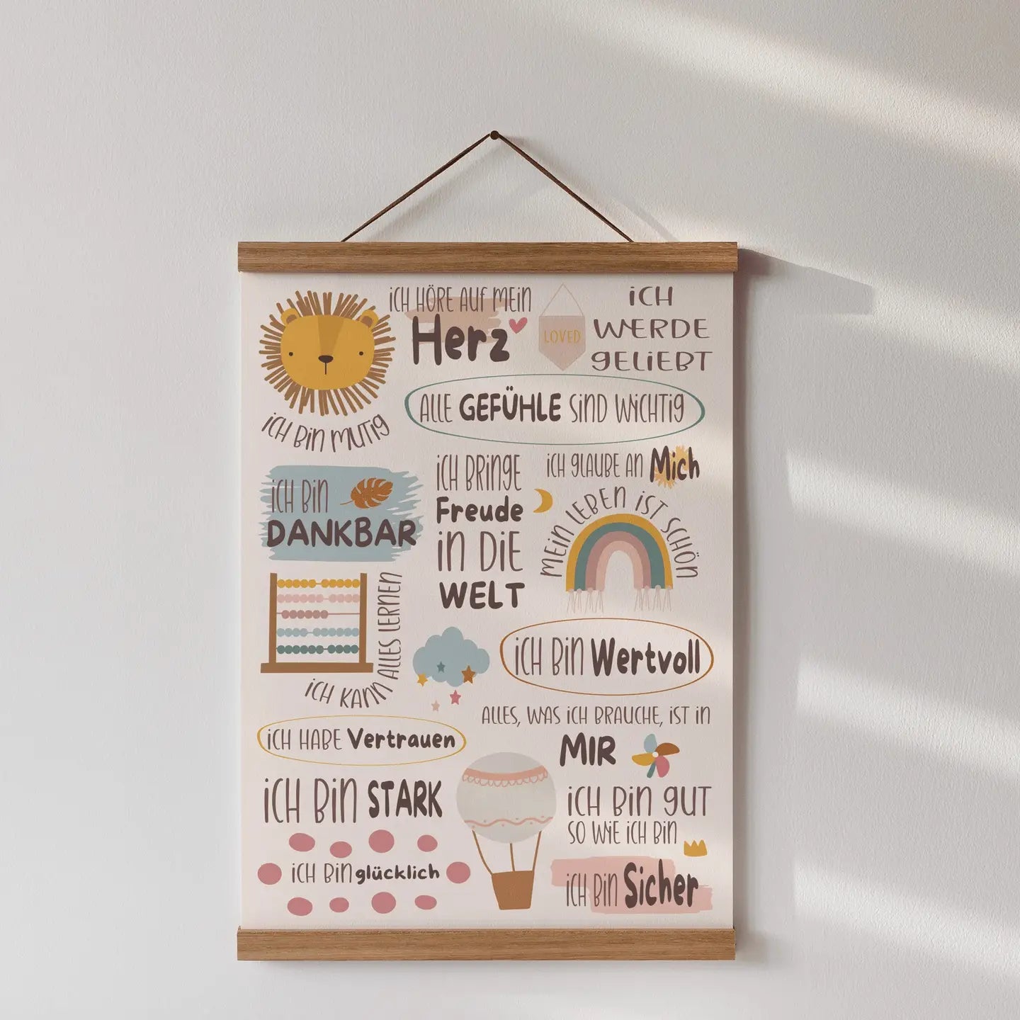 Poster Affirmationen "Harmonie"