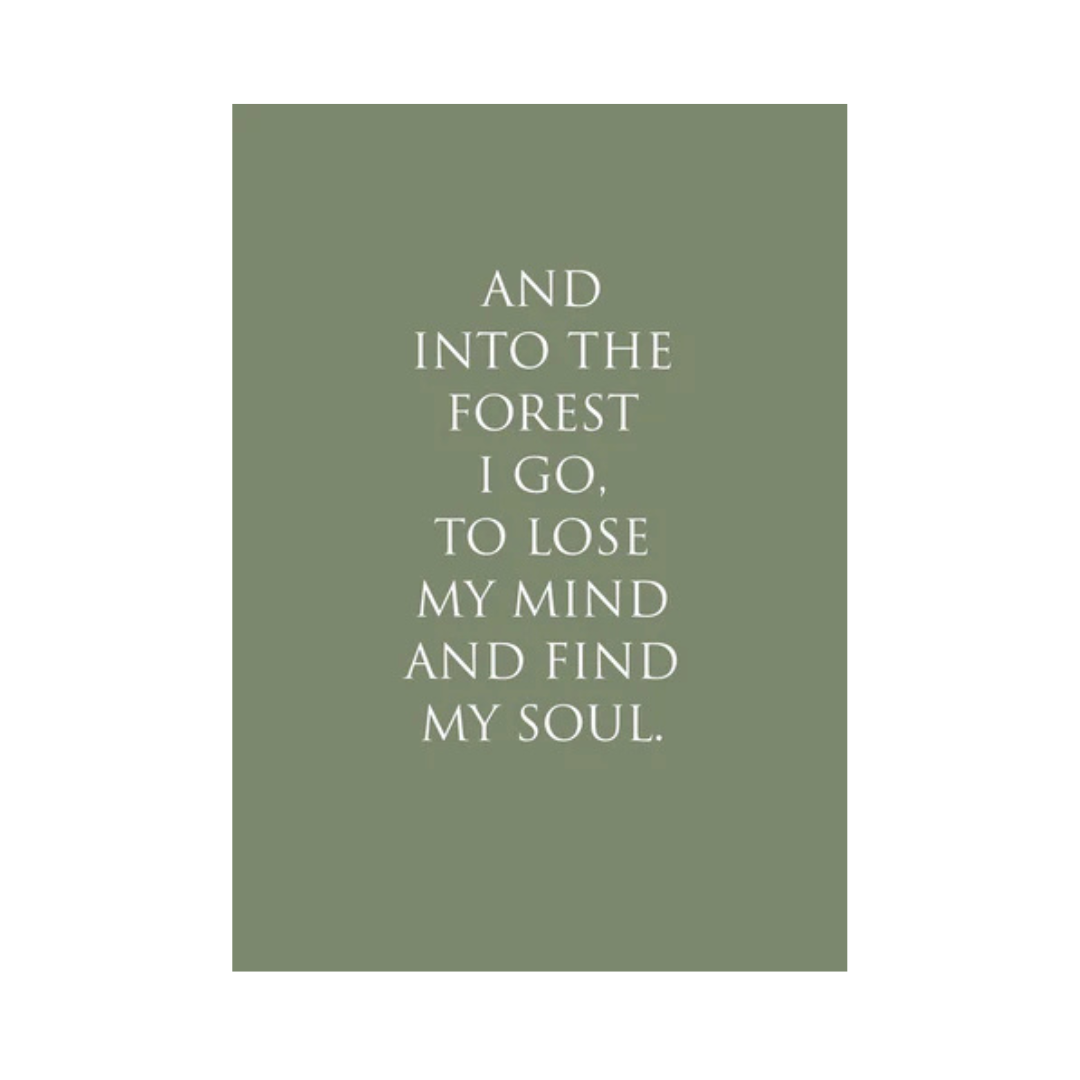 Postkarte "Into the forest"