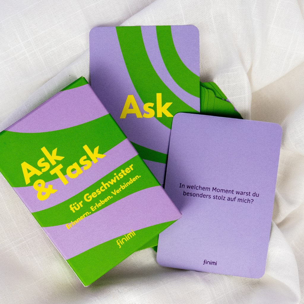 Ask & Task für Geschwister - finimi Karten-Set