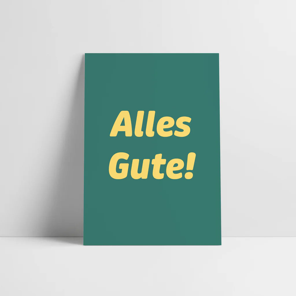 Postkarte "Alles Gute"