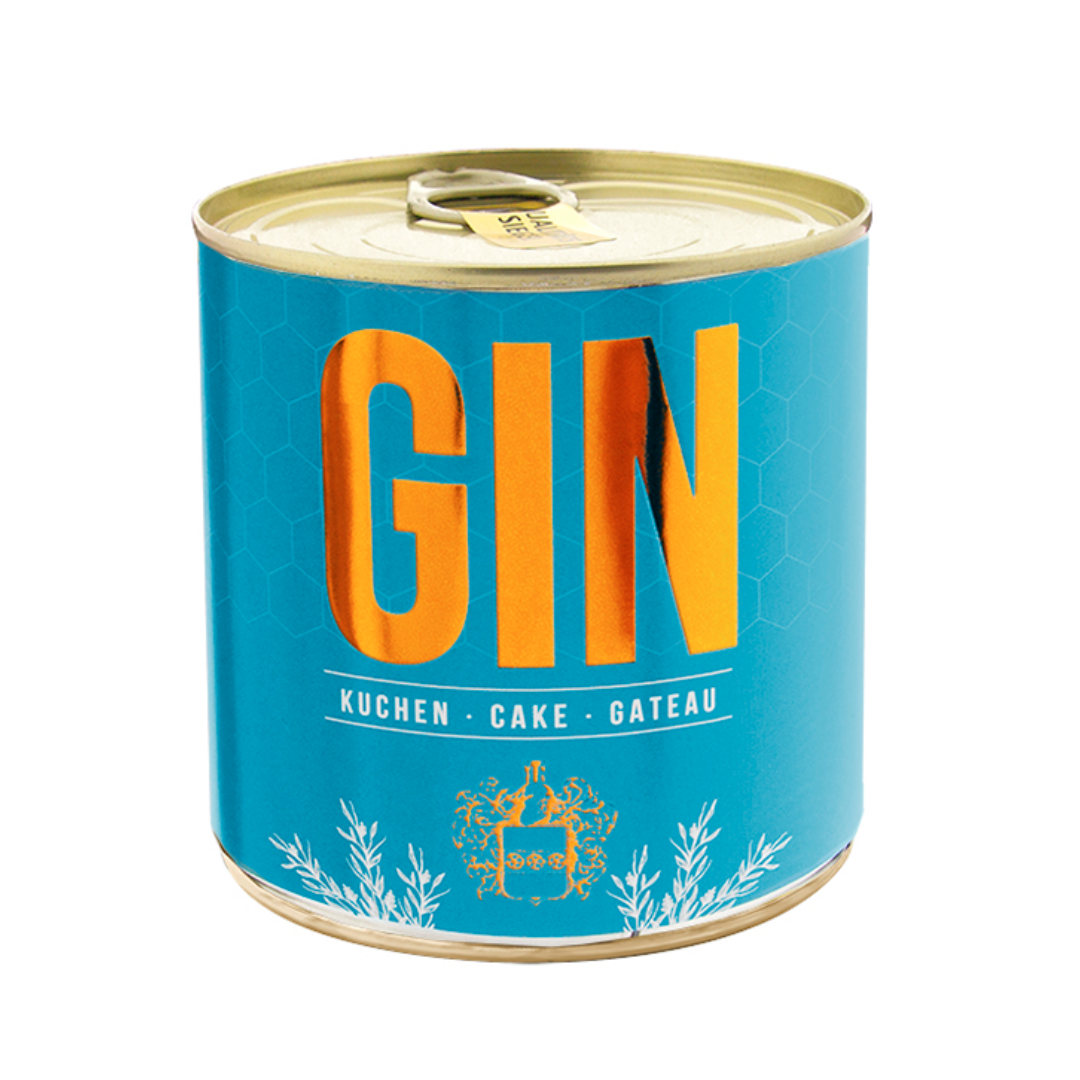 Cancake, Kuchen aus der Dose mit Gin Geschmack