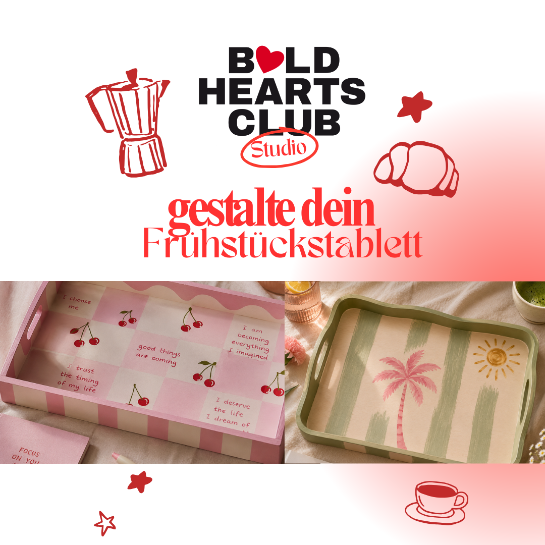 Gestalte dein Frühstückstablett