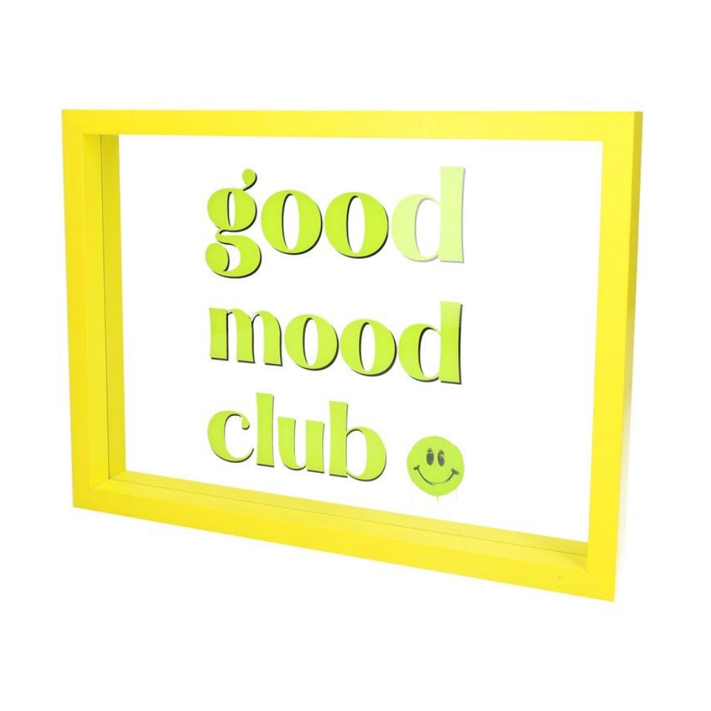 Glasbild GOOD MOOD CLUB