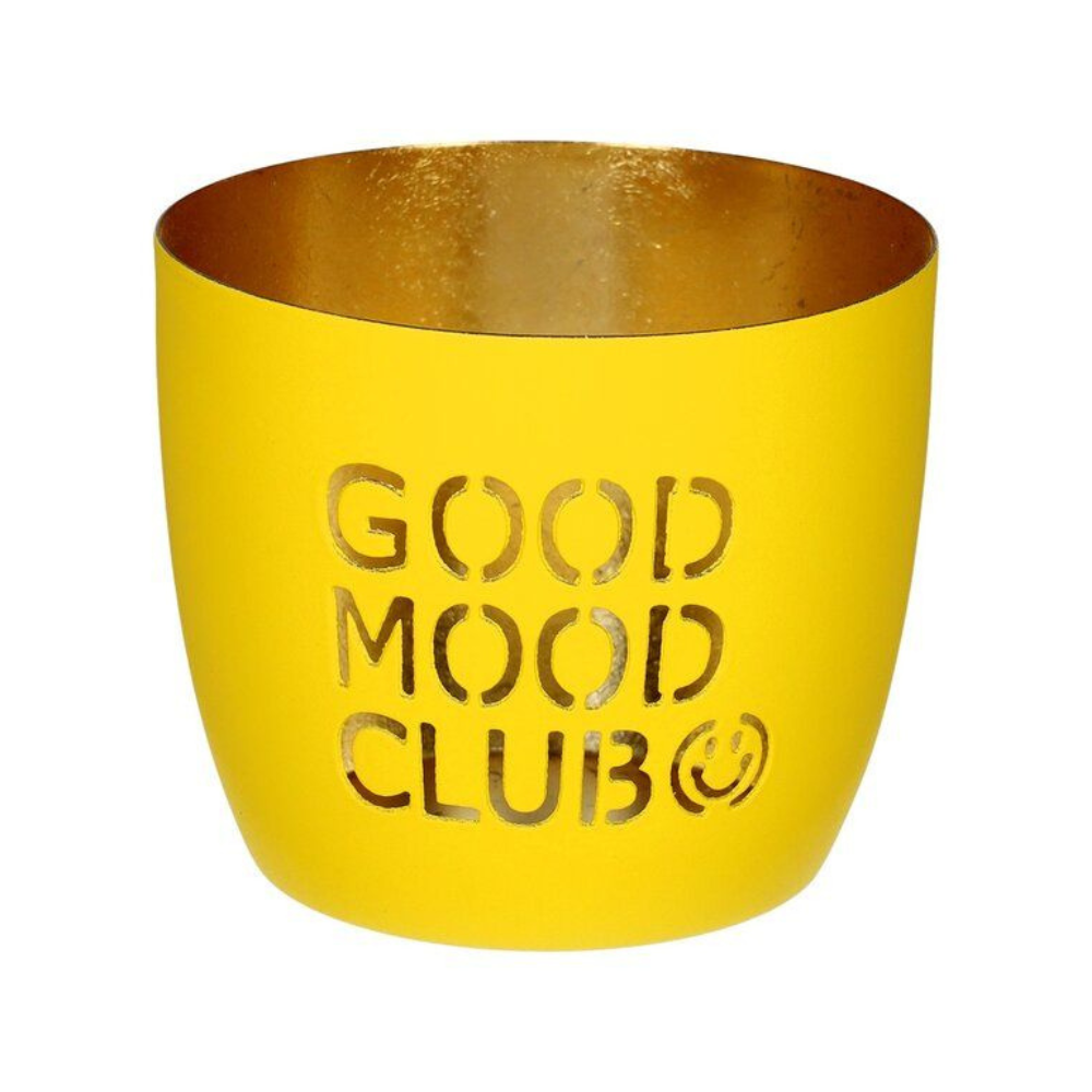 Windlicht "GOOD MOOD CLUB"