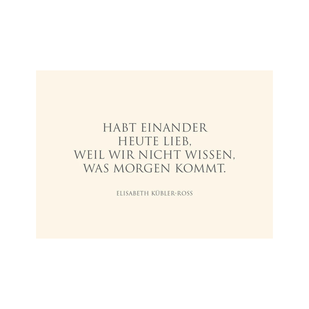 Postkarte "Habt einander heute lieb..."