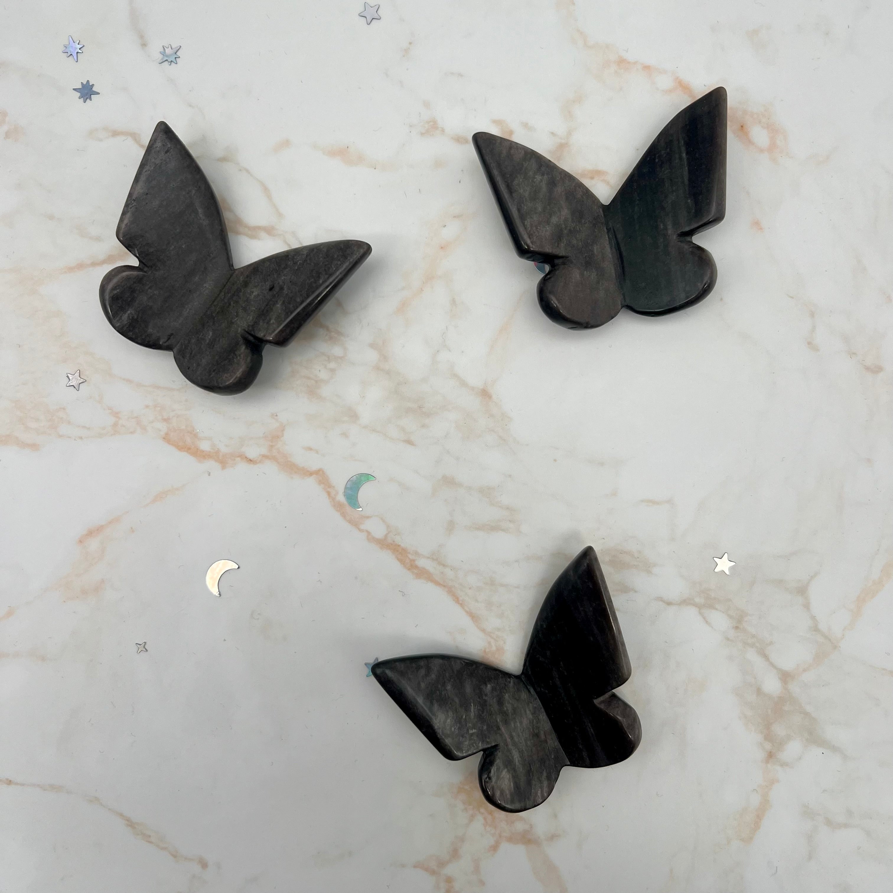 Schmetterling aus Gold-Obsidian