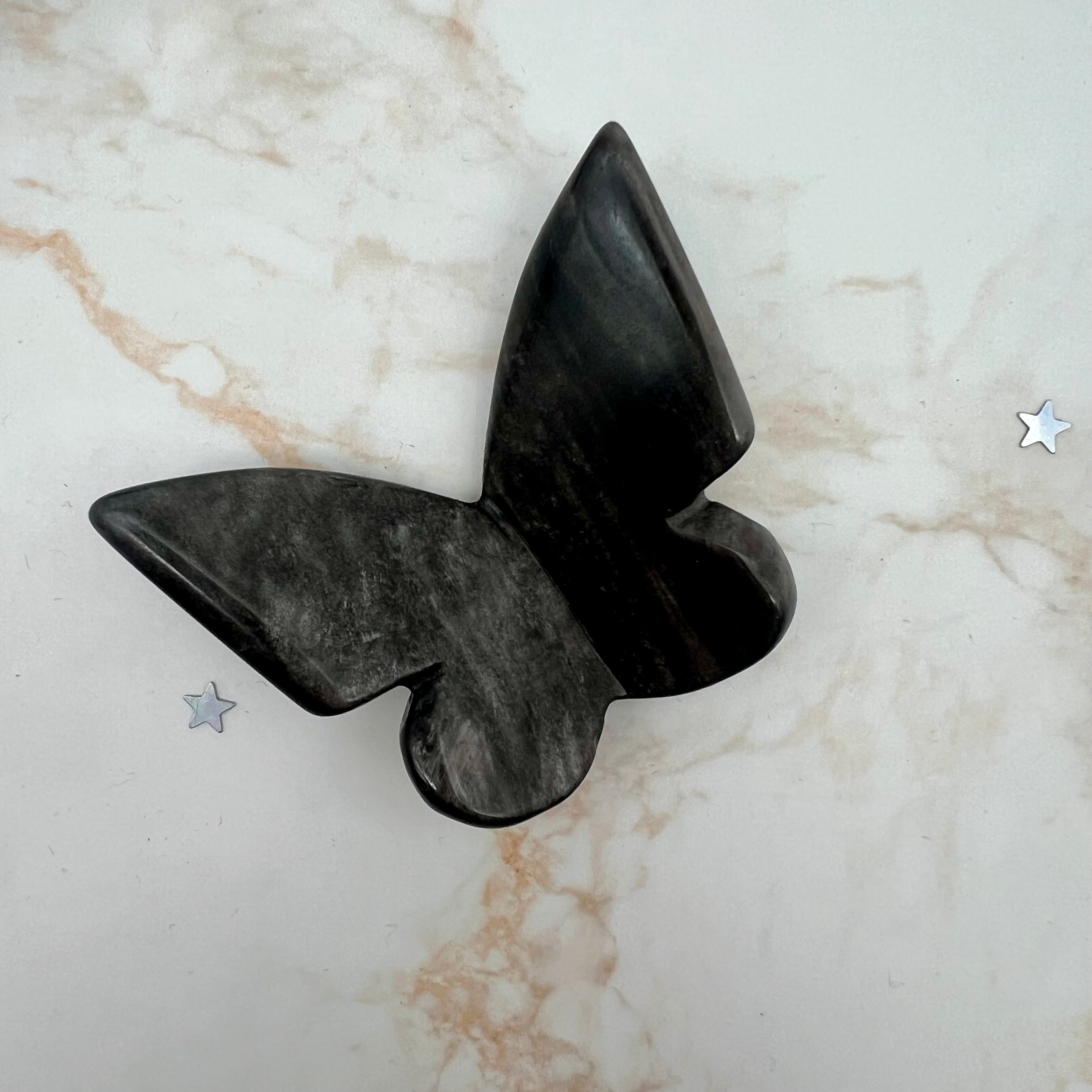 Schmetterling aus Gold-Obsidian